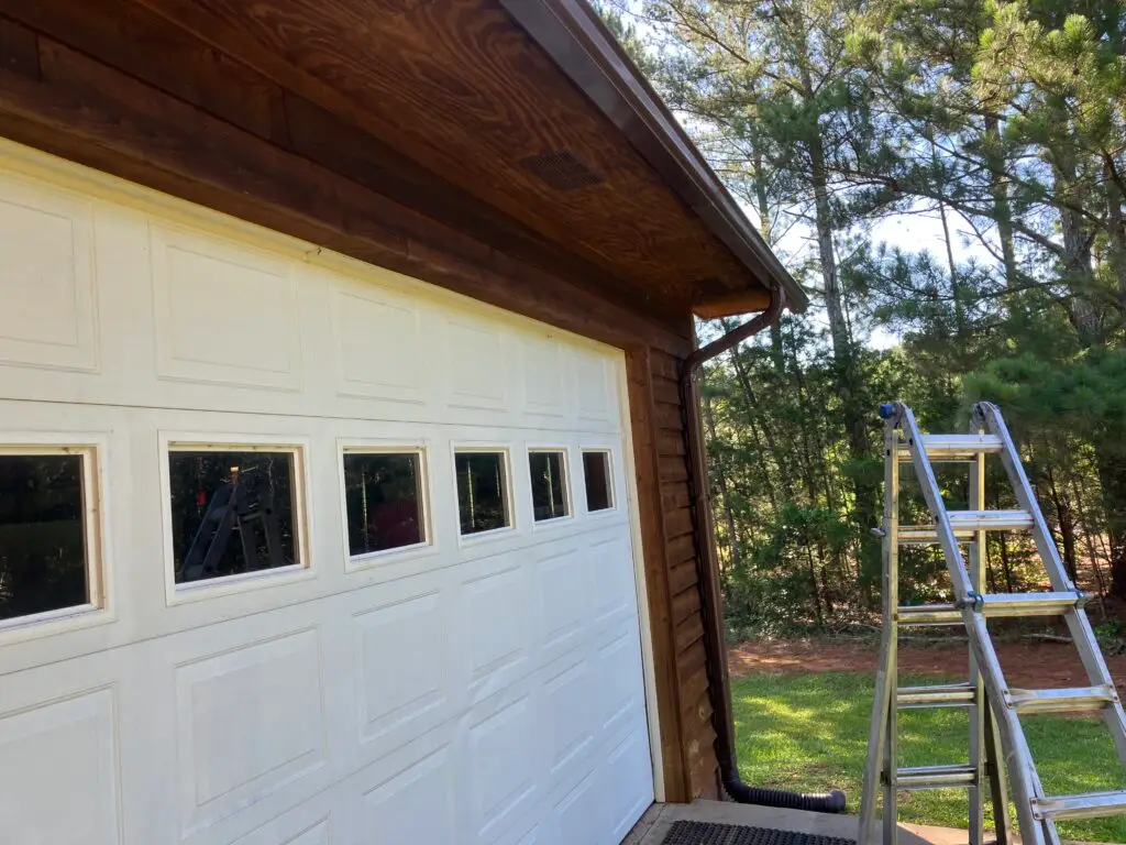 Brown Gutter Installation in Pomaria — drainage solution