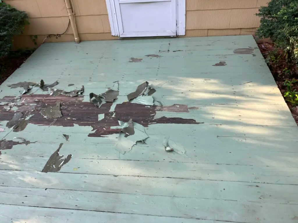 Deck Scraping and Painting in Prosperity — newberry county