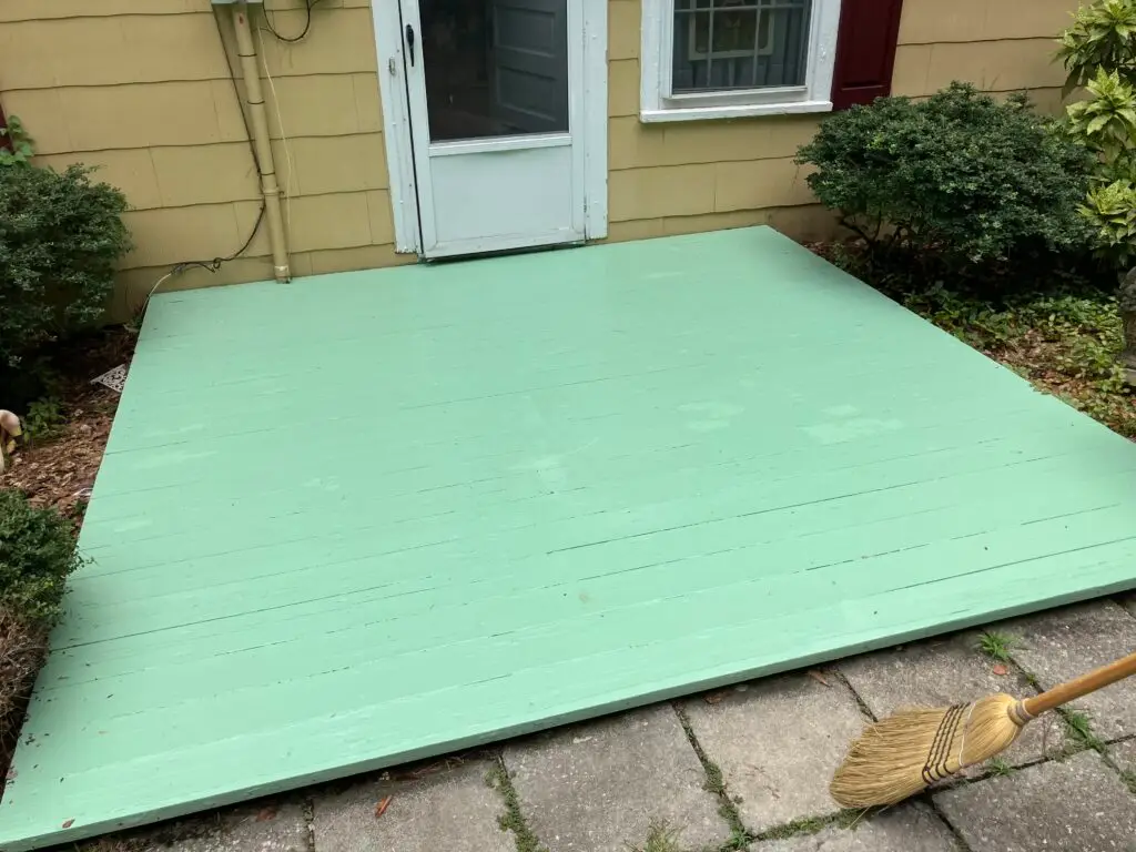 Deck Scraping and Painting in Prosperity — deck scraping