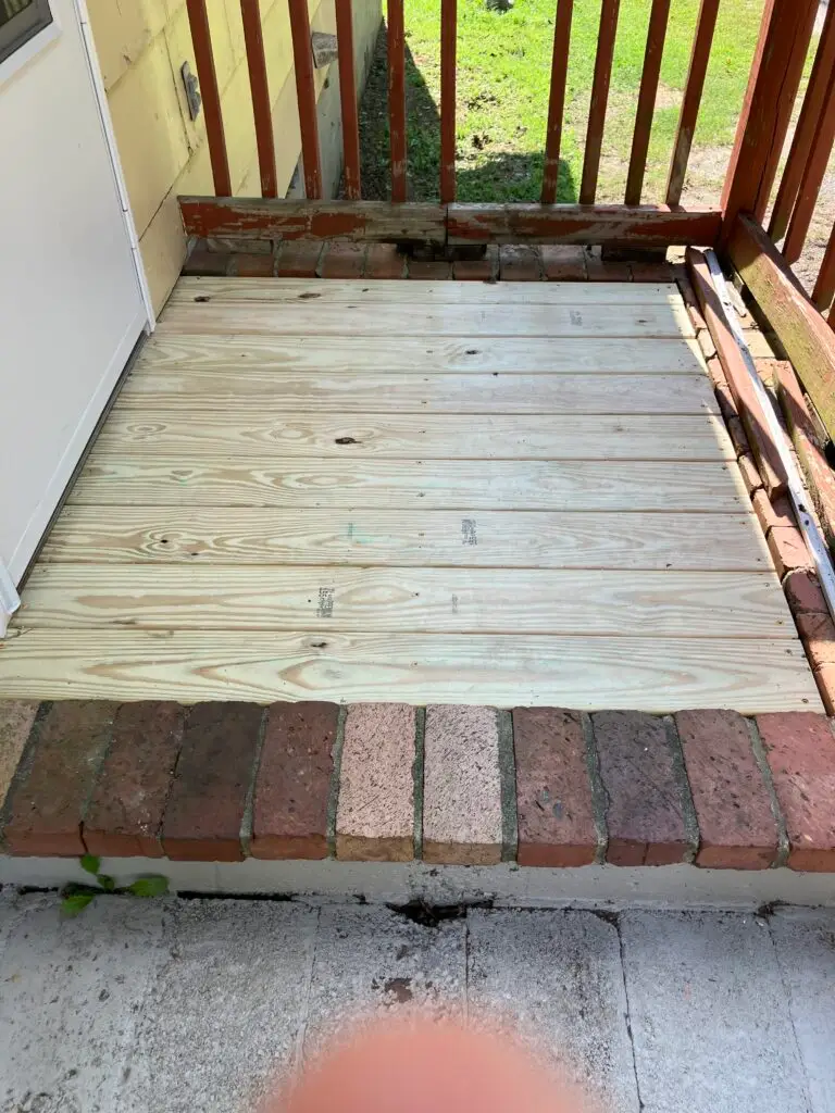 Storm Door Installation and Porch Repair in Little Mountain — newberry county